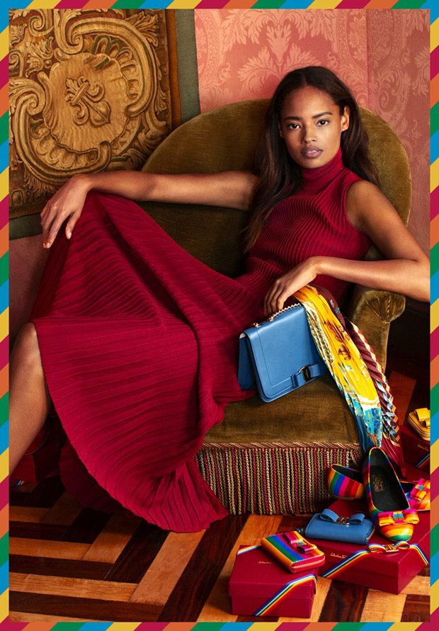 Patchwork of Characters Salvatore Ferragamo Holiday 2018 Collection