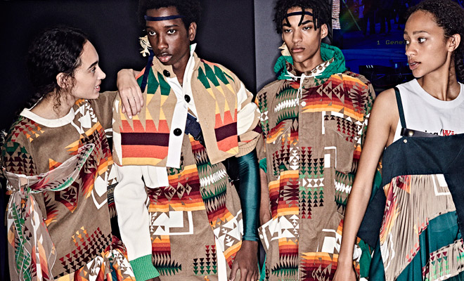 sacai × PENDLETON 21AW pattern L/S T BLK sacai's First SS19 Delivery Shines Bright in HAVEN's Latest