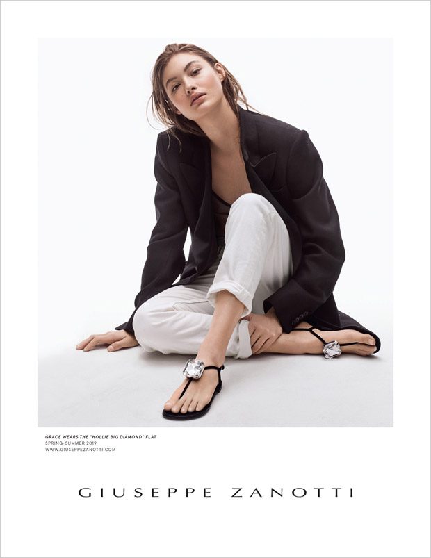 Grace Elizabeth Models Giuseppe Zanotti 