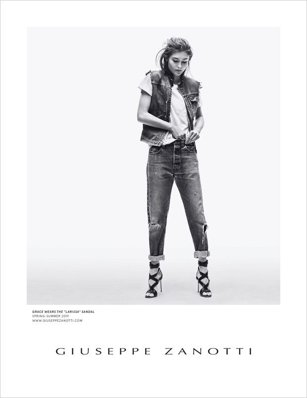 Grace Elizabeth Models Giuseppe Zanotti 