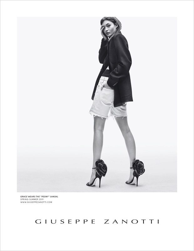 Grace Elizabeth Models Giuseppe Zanotti Spring Summer 2019 Collection