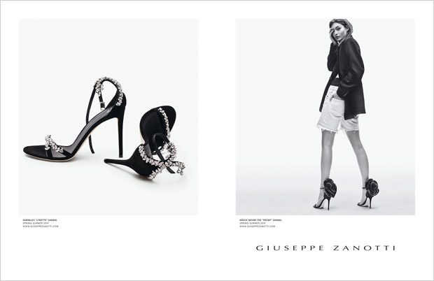 Grace Elizabeth Models Giuseppe Zanotti 