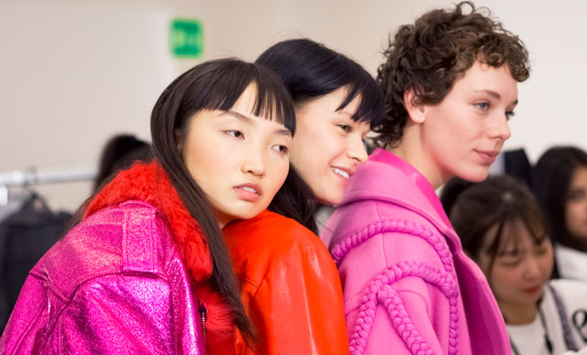 #MFW BACKSTAGE AT ANNAKIKI FALL WINTER SHOW