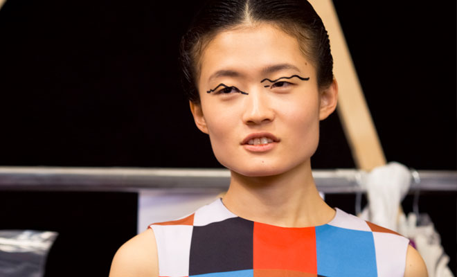 #MFW BACKSTAGE AT ARTHUR ARBESSER FALL WINTER SHOW