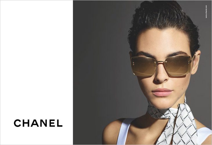 Kris Grikaite & Vittoria Ceretti Model Chanel Eyewear SS19 Collection