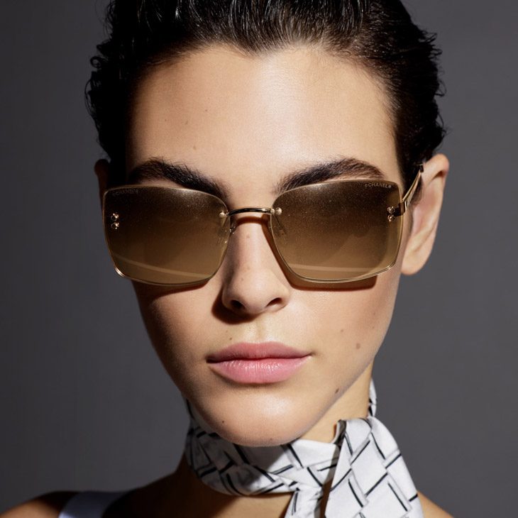 Kris Grikaite & Vittoria Ceretti Model Chanel Eyewear SS19 Collection