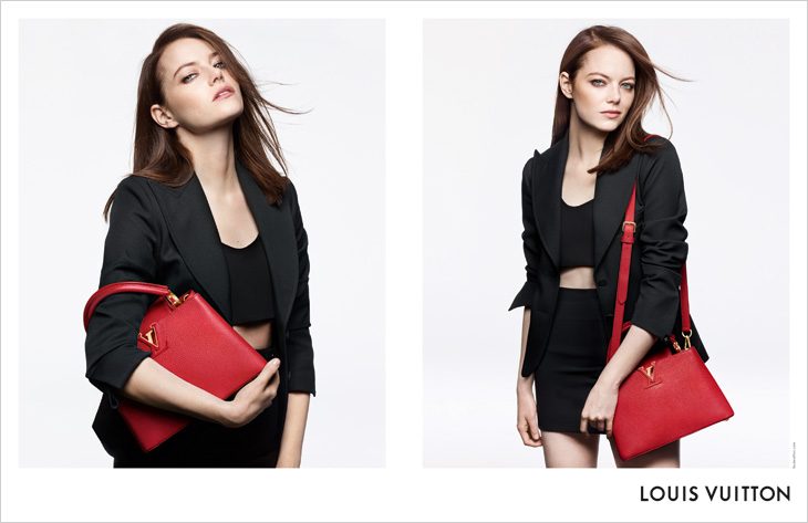 Emma Stone, Alicia Vikander & Lea Seydoux Model Louis Vuitton Handbags