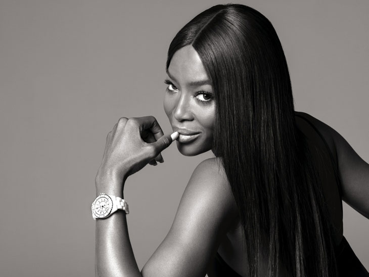 Naomi Campbell for Chanel J12 Watches