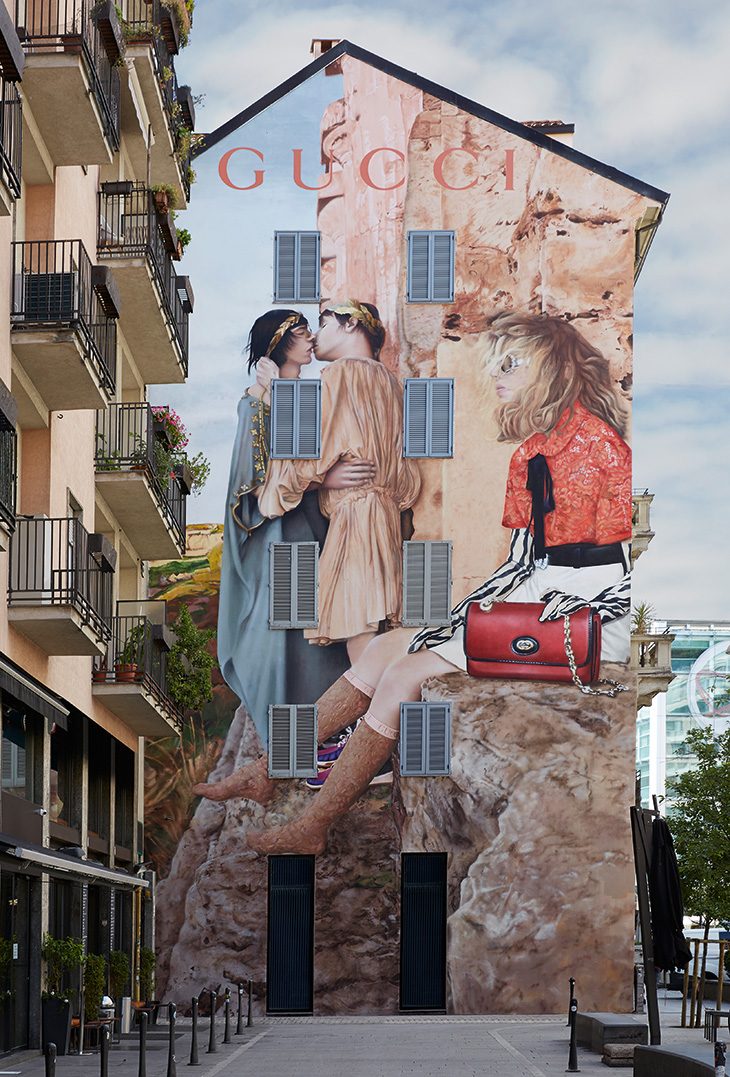 GUCCI WALLS BRING BILLBOARD ADVERTISING TO A NEW LEVEL - DSCENE