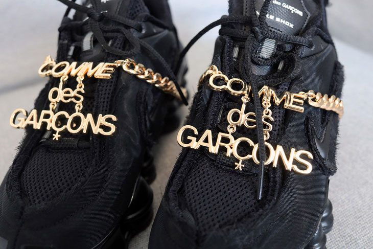 comme des garçons x nike shox