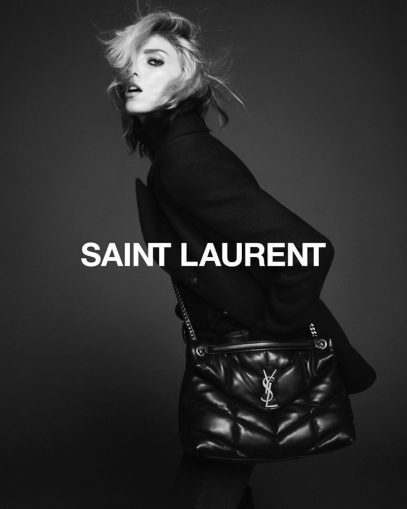 Supermodel Anja Rubik is the Face of Saint Laurent Fall 2019 Collection