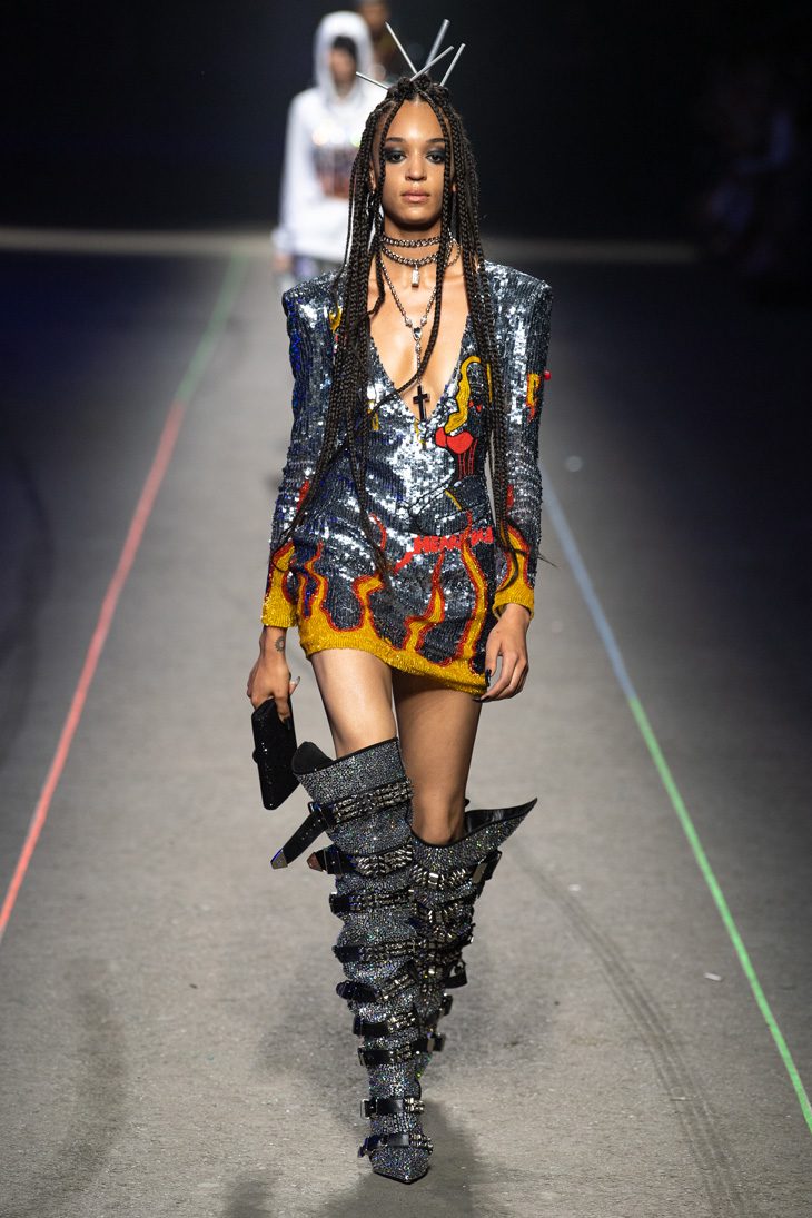 krans Plateau presentatie MFW: PHILIPP PLEIN Spring Summer 2020 Collection