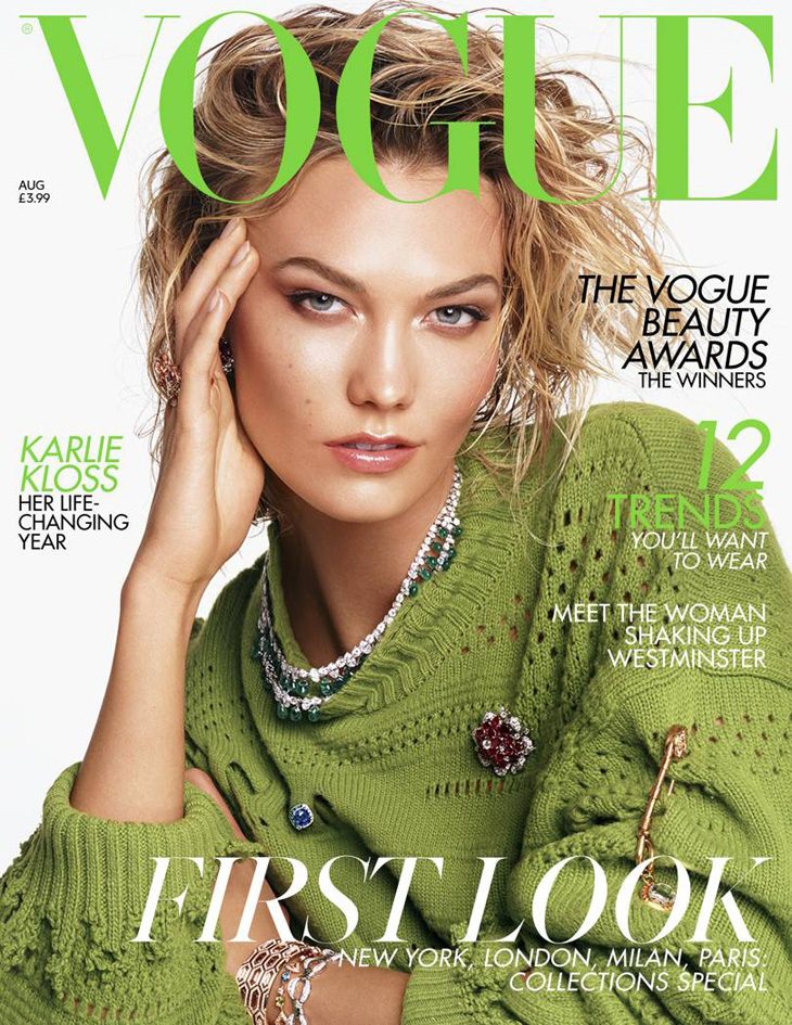 Karlie Kloss Is The Cover Star Of British Vogue August 2019