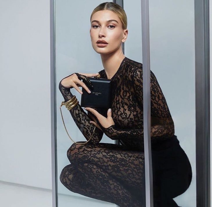 hailey bieber wang bulgari