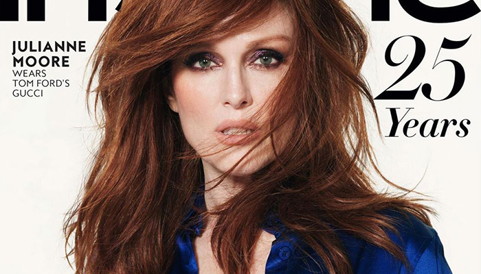 Julianne Moore Poses In The Iconic Tom Ford S Gucci Look For Instyle September 2019 Issue