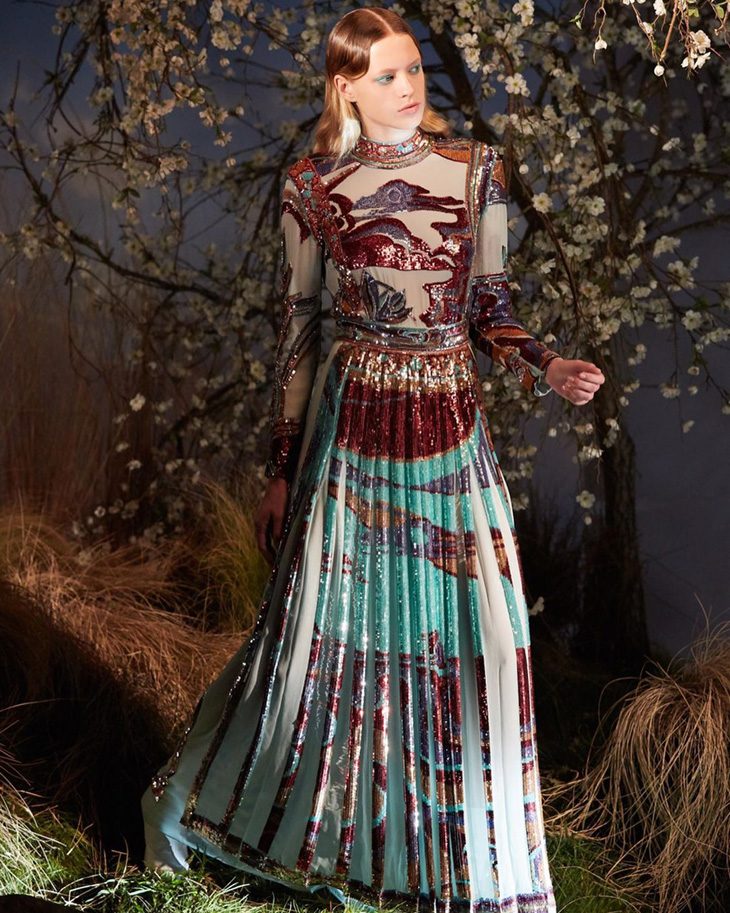 Emilio Pucci takes a Romantic Journey into a Japanese Garden for FW19