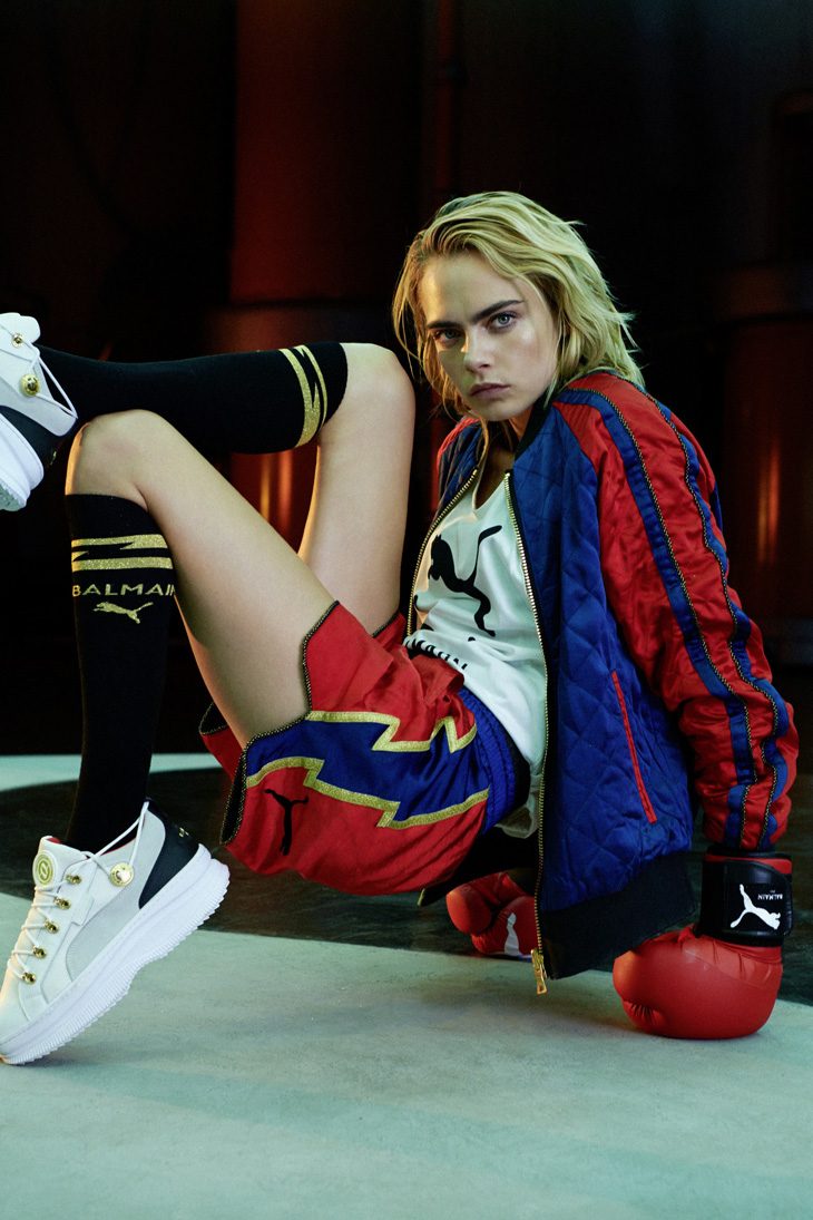 Discover PUMA x BALMAIN created with Cara Delevingne Collection