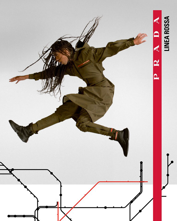 Willow Smith Models Prada Linea Rossa FW19 Collection