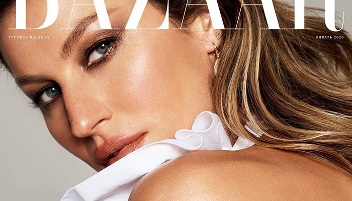 Gisele Bundchen Covers January 2020 Issue Of Harper S Bazaar Russia