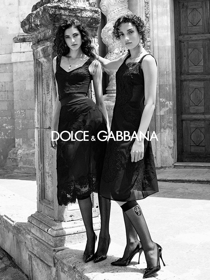 dolce and gabbana black and white