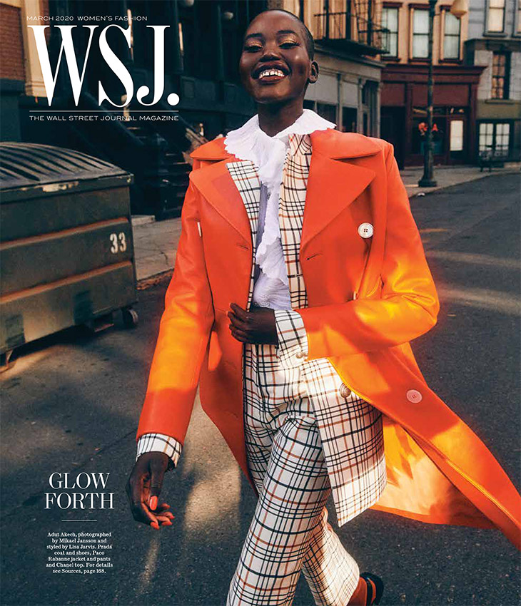 Adut Akech Stars in the Cover Story of WSJ. Magazine March 2020 Issue
