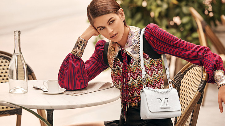 poster advertising Louis Vuitton handbag with Alicia Vikander