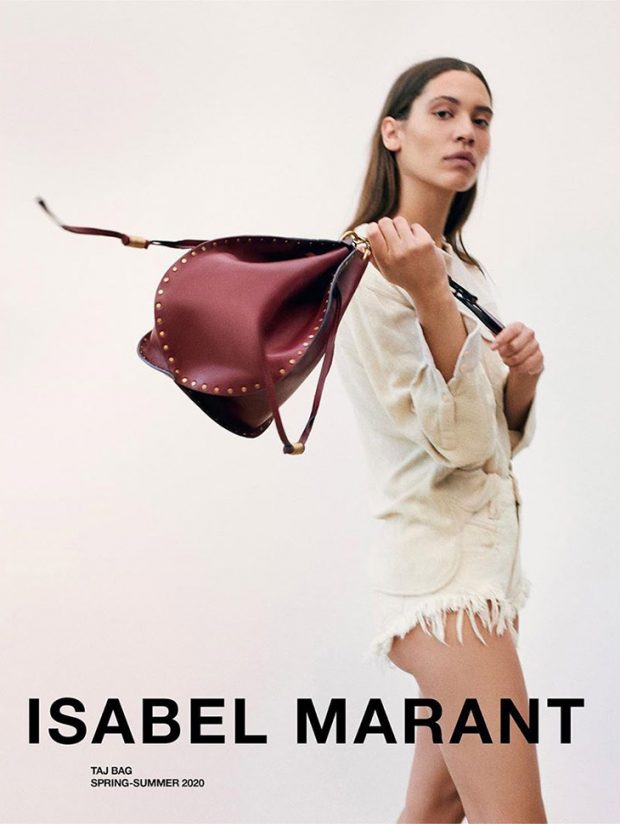 Kaya Wilkins Models Isabel Marant Spring Summer 2020 Accessories