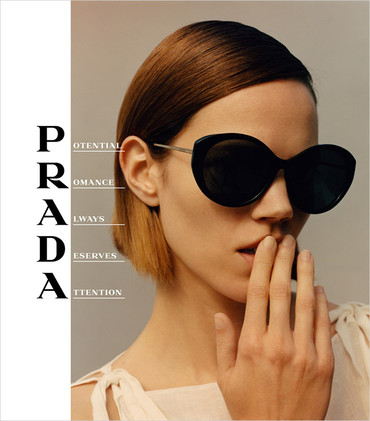 Prada Spring Summer 2020 Eyewear by Jamie Hawkesworth