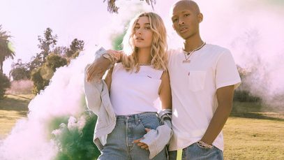 hailey bieber x levi's