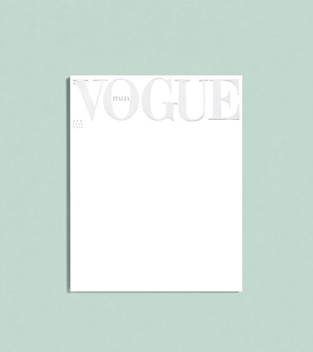Vogue Italia Pays Tribute to Medical Workers with White Cover