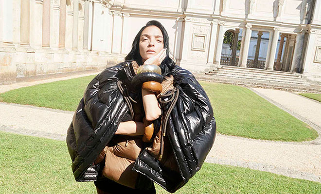Mariacarla Boscono Models 2 Moncler 1952 Women’s Collection