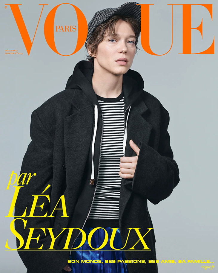 Léa Seydoux is the special guest editor of the Vogue Paris Christmas 2020  edition