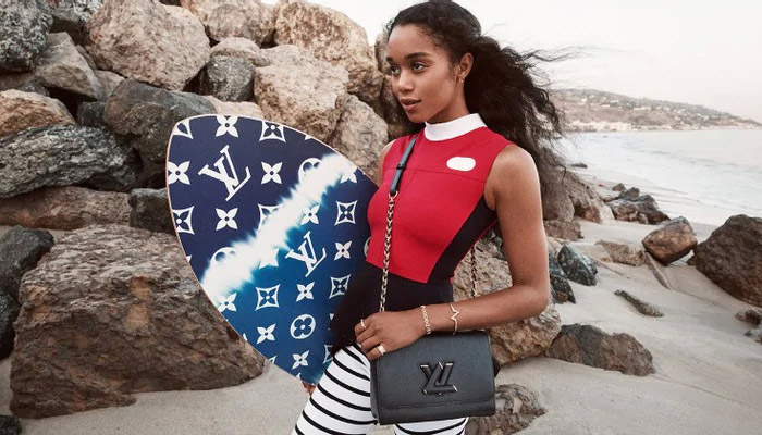 Laura Harrier does the 'Twist' for Louis Vuitton Spring 2021 — Hashtag  Legend