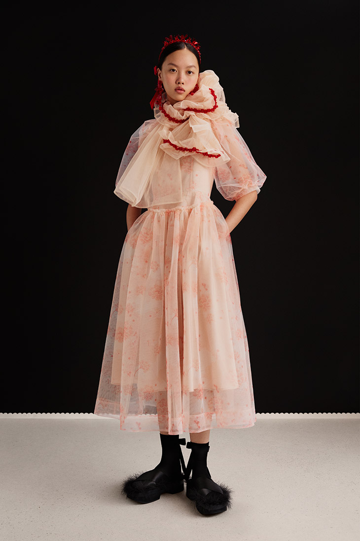Rochas pink dress hotsell