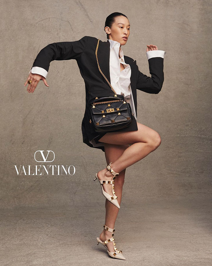 Zendaya, Jess Hu & Koki Pose in Valentino Collezione Milano Looks