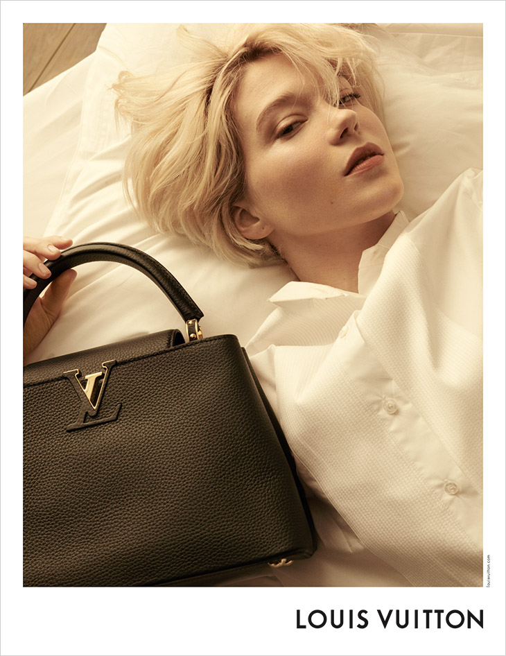 Léa Seydoux is the Face of LOUIS VUITTON 2021 Capucines Bag