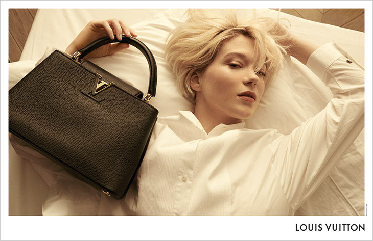 Léa Seydoux is the Face of LOUIS VUITTON 2021 Capucines Bag