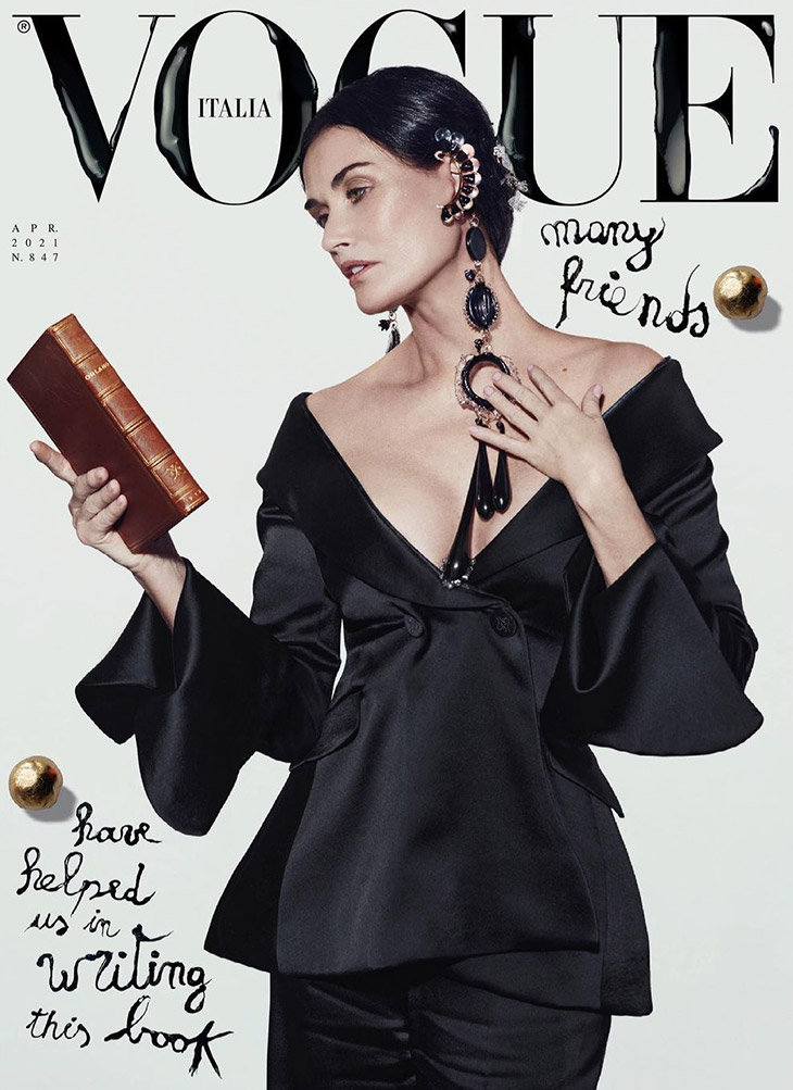  Demi  Moore  is the Cover Star of Vogue  Italia April 2022 Issue