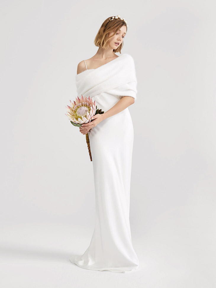 Max Mara Bridal Fucino Off-shoulder Cady Gown Wedding Dress Save 75% -  Stillwhite