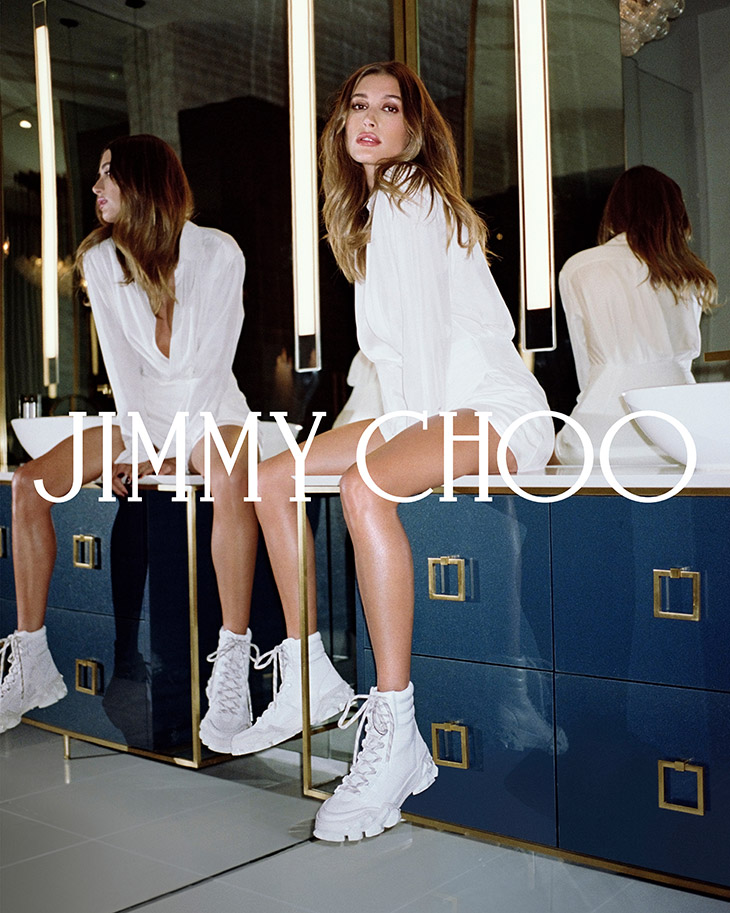Hailey Bieber is the Face of JIMMY CHOO Winter 2021 Collection