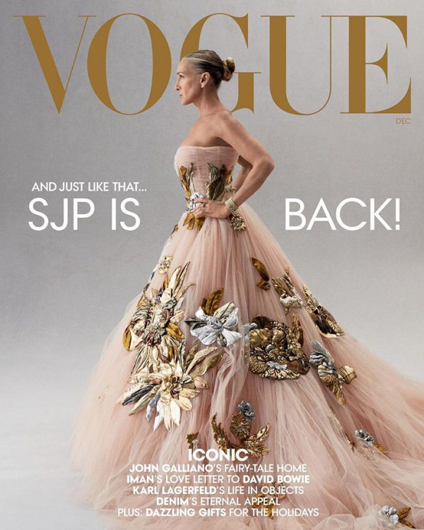 Sarah Jessica Parker Covers Vogue Magazine December 2021 Issue