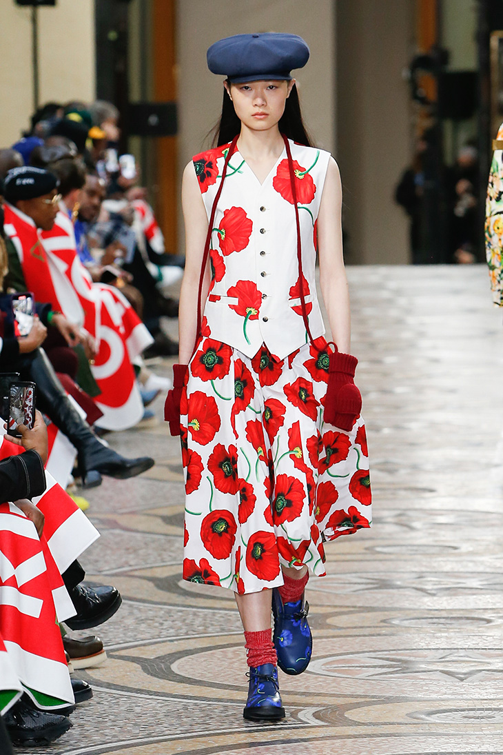 Берет - главный аксессуар осень/зима 2022 %C2%A9KENZO FW22 LOOK 17 - Берет - главный аксессуар осень/зима 2022