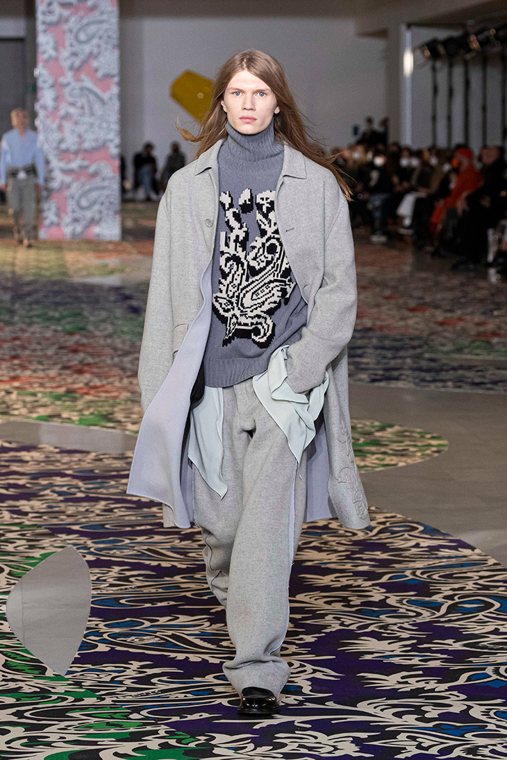 Etro Menswear Fashion Show Collection Fall Winter 2023, Runway