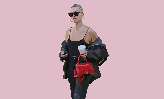 Balenciaga Apparel As Seen On Hailey Bieber
