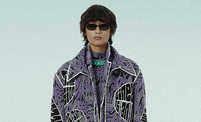 Dhruv Kapoor アウター Dhruv Kapoor Sequin Patch Overcoat | Anthropologie