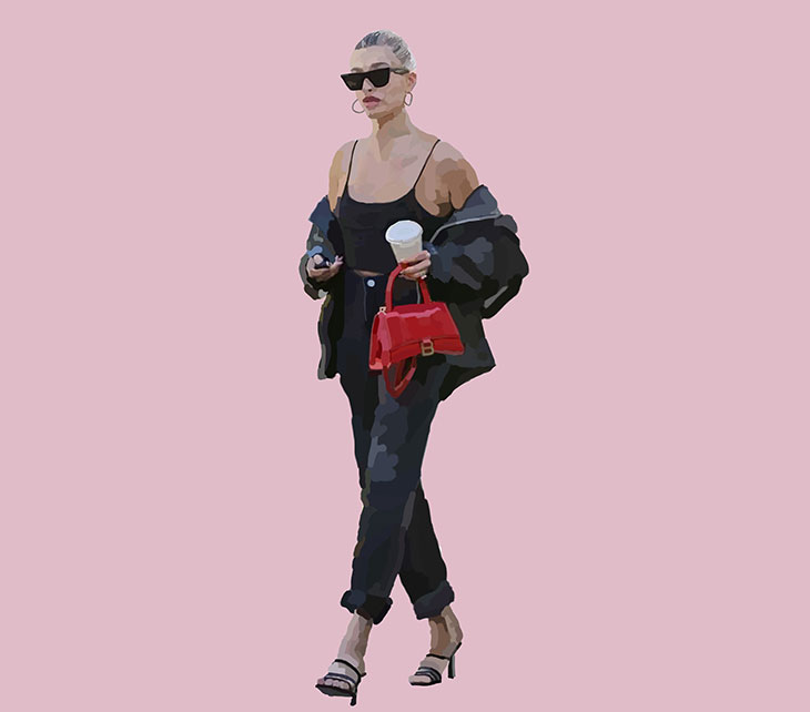 Hailey Bieber was carrying Cassandra - Senayan City Mall