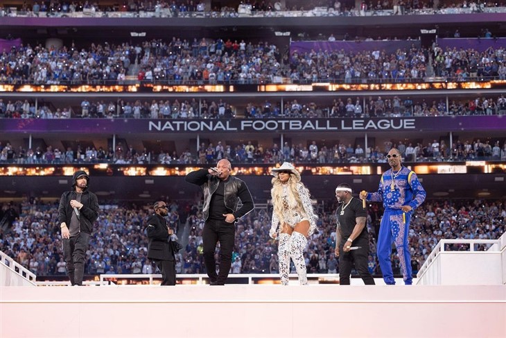 Eminem Debuts Brand New Jordans at Super Bowl LVI Halftime Show