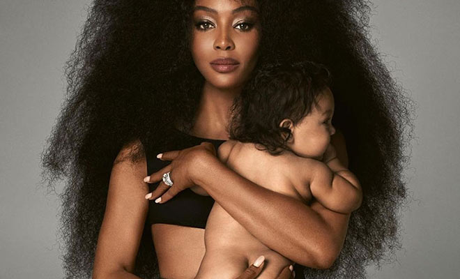 Naomi Campbell Returns To VOGUE With Her Baby On The Cover