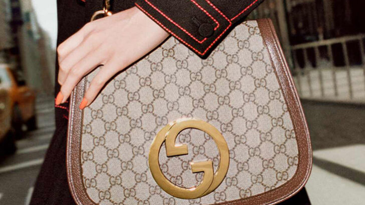 Gucci Blondie Leather Shoulder Bag