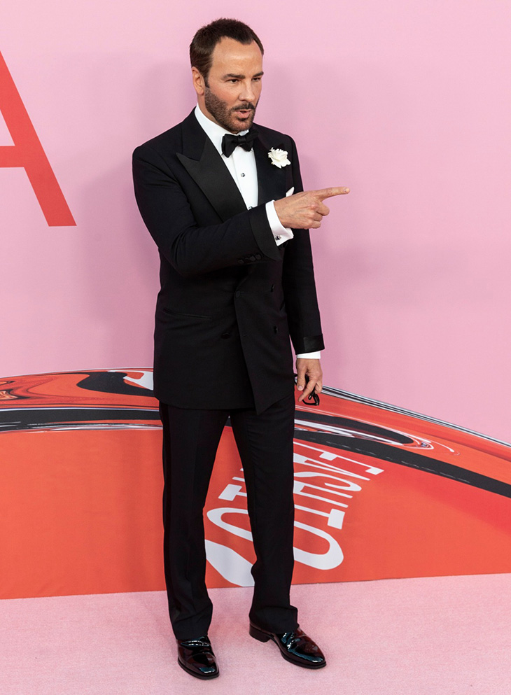 Tom Ford walking on the red carpet at the 2021 CFDA Fashion Awards held at  The